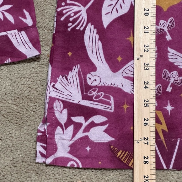 Pottery Barn Teen HARRY POTTER Patronus Damask Flannel Pajama Set Adult XL - Picture 5 of 14